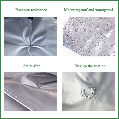 FIBC with Thickened Aluminum Foil Inner Liner and Puncture Resistance