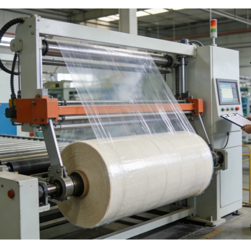 High toughness packaging film for heavy cloth rolls